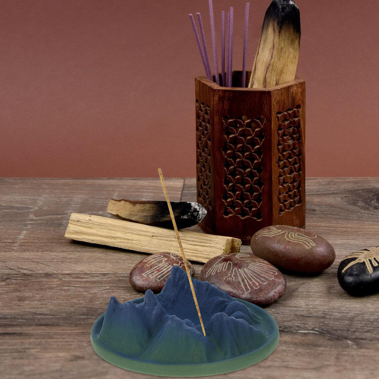 Interior Design Zen - Ceramic Backflow Incense Burner Waterfall Aromatherapy