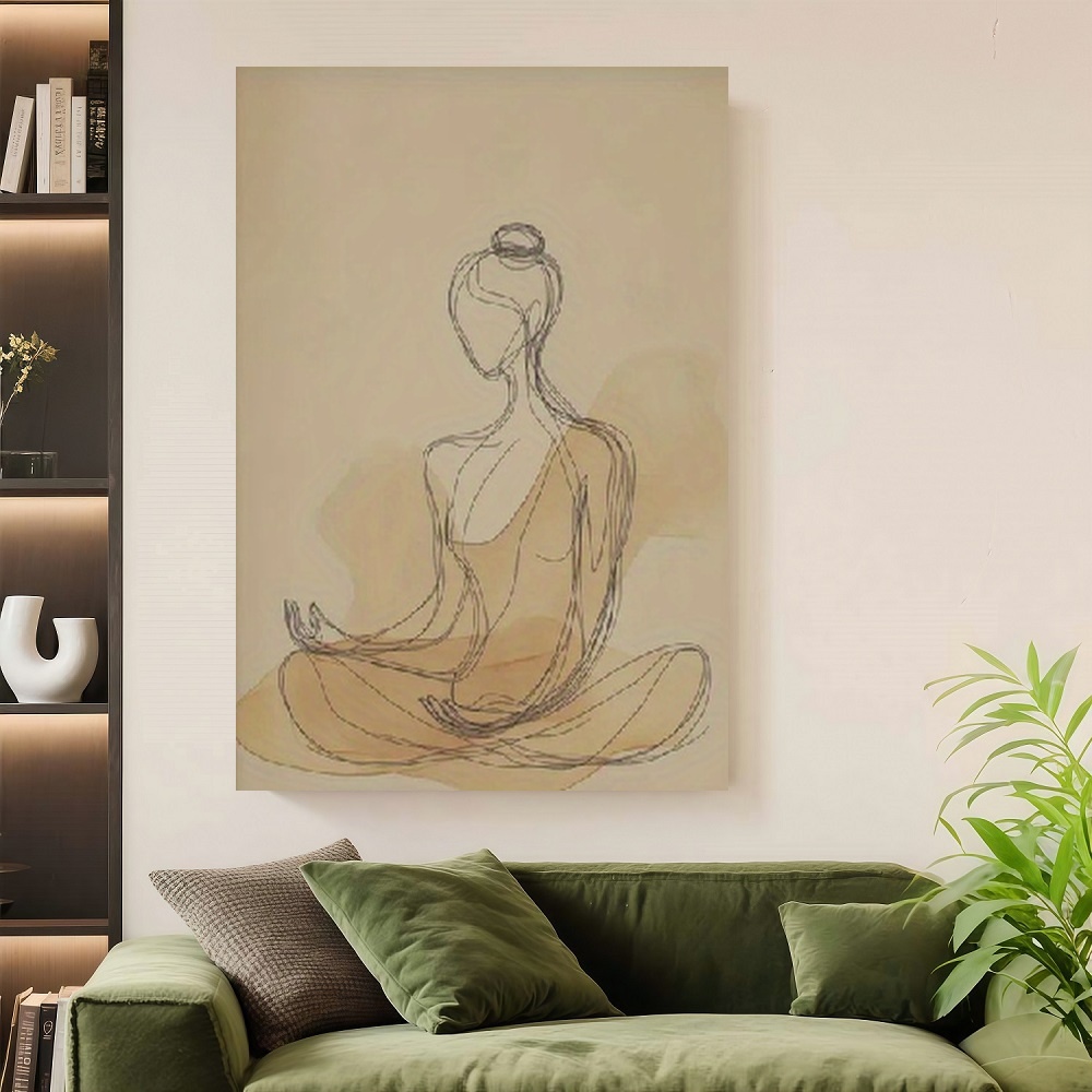 Interior Design Zen - Framed Flat Panel, Design, Featuring Vintage