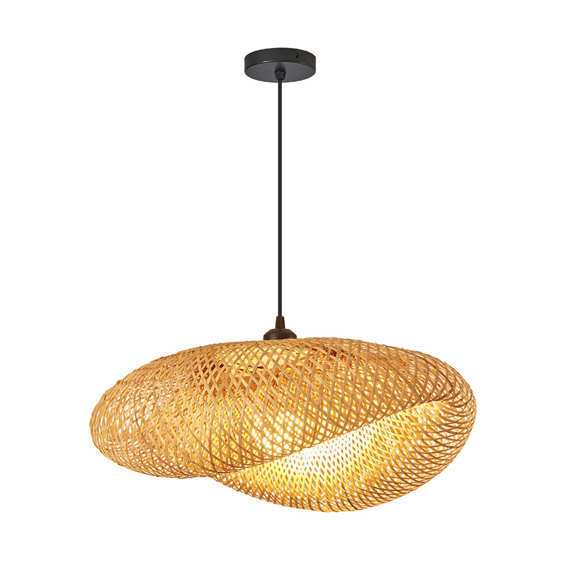 ZK40 Handmade Bamboo Straw Hat - đánh giá và giá Wicker Pendant Shade