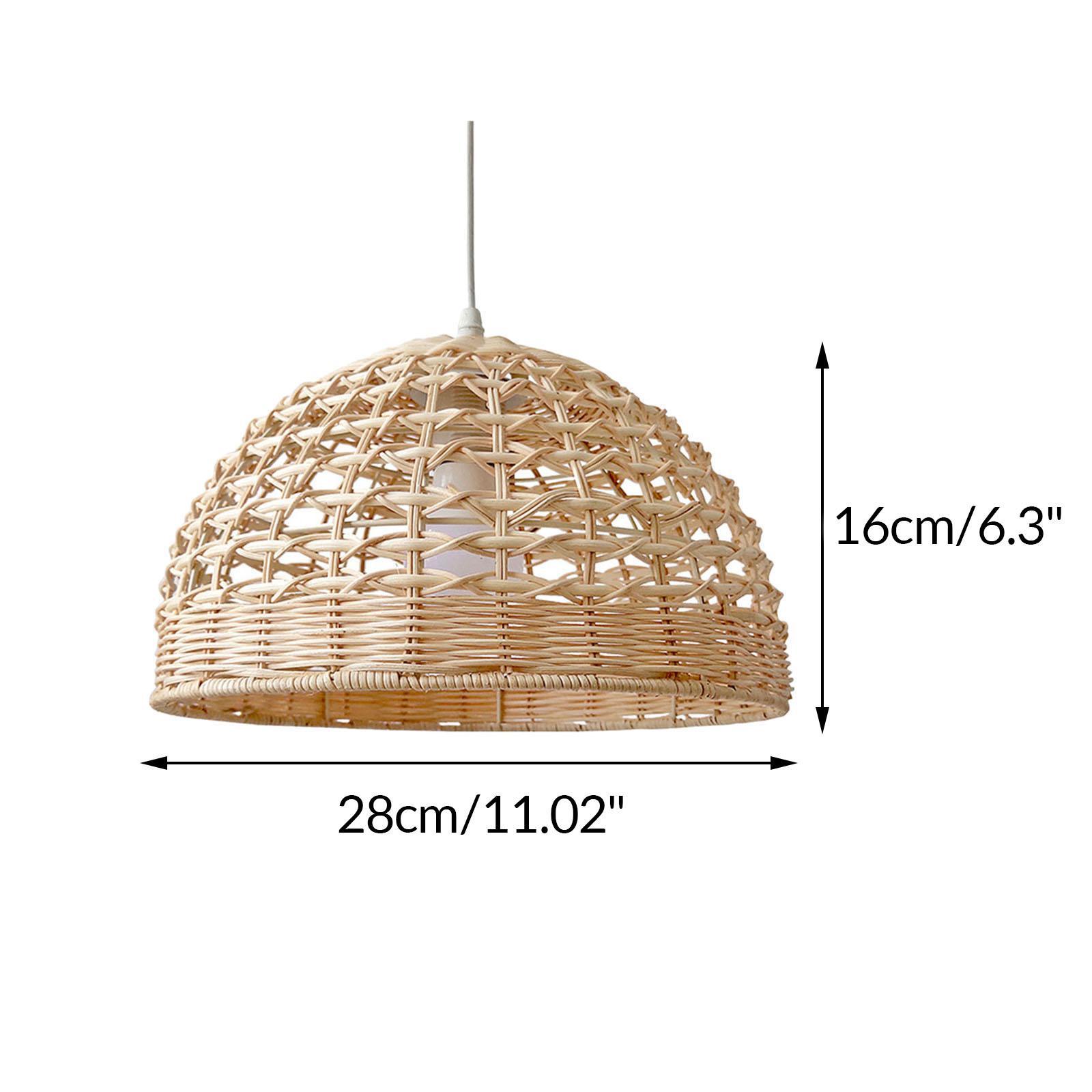 Rattan Lampshade Wicker Pendan - đánh giá và giá Wicker Pendant Shade
