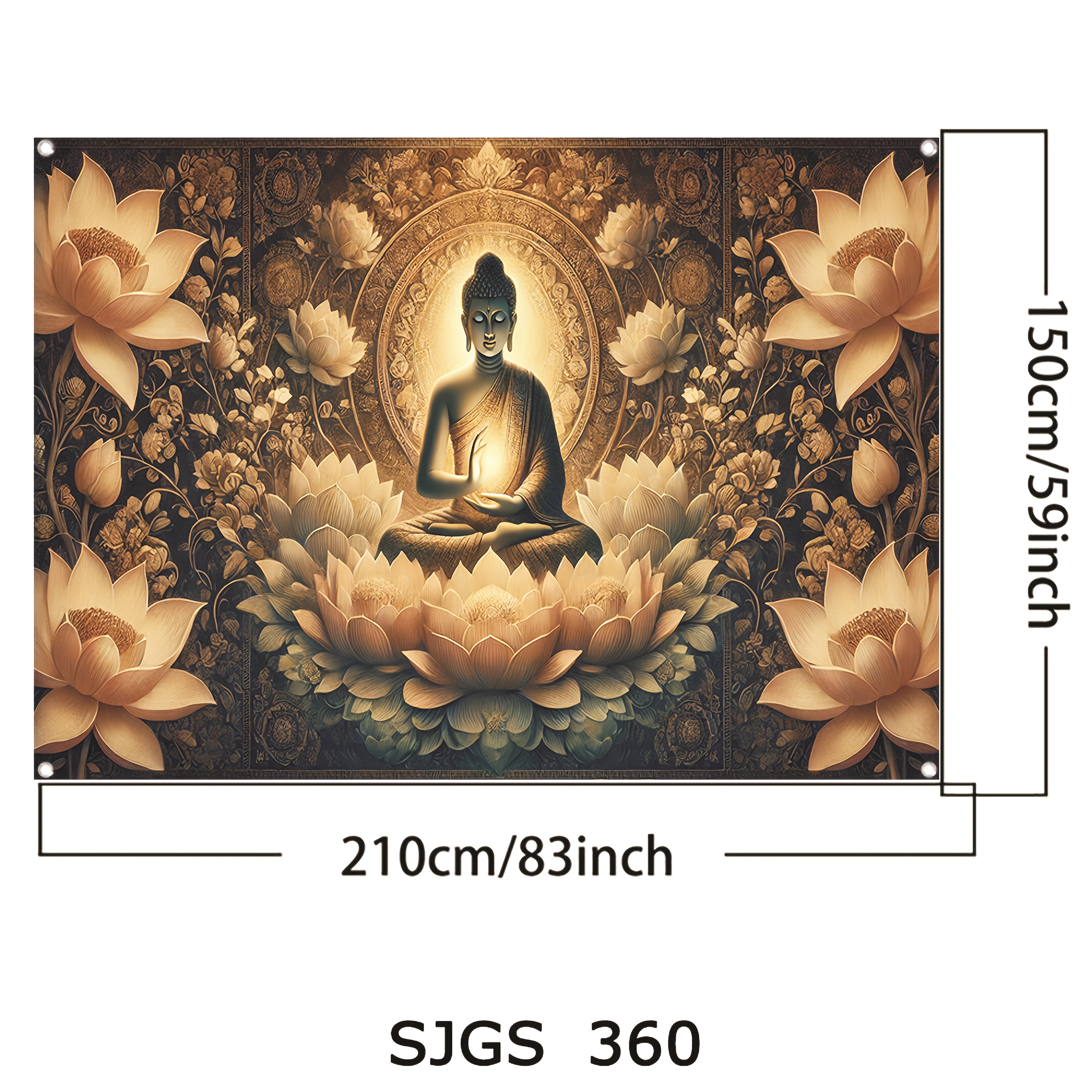 Buddha Lotus Flower Wall Tapes - đánh giá và giá Interior Design Zen