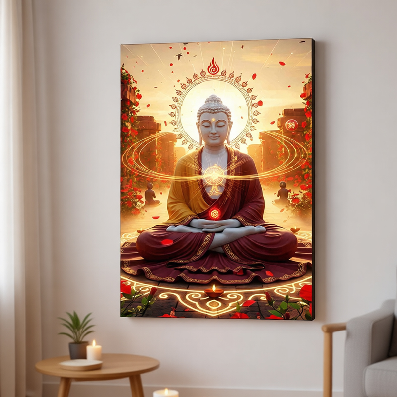 Modern Oriental Buddha Wall Ar - đánh giá và giá Interior Design Zen