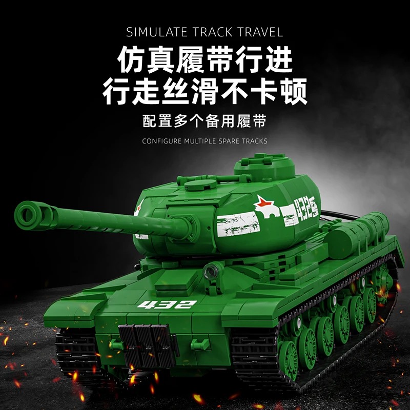 IS-2 Tank Model Kit - 1402PCS  - đánh giá và giá Interior Design Build