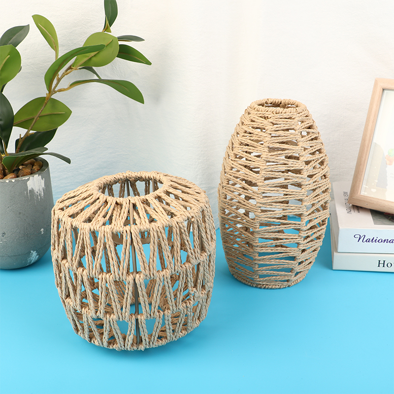 1 Pc Hand Weave Lampshade Ratt - đánh giá và giá Wicker Pendant Shade