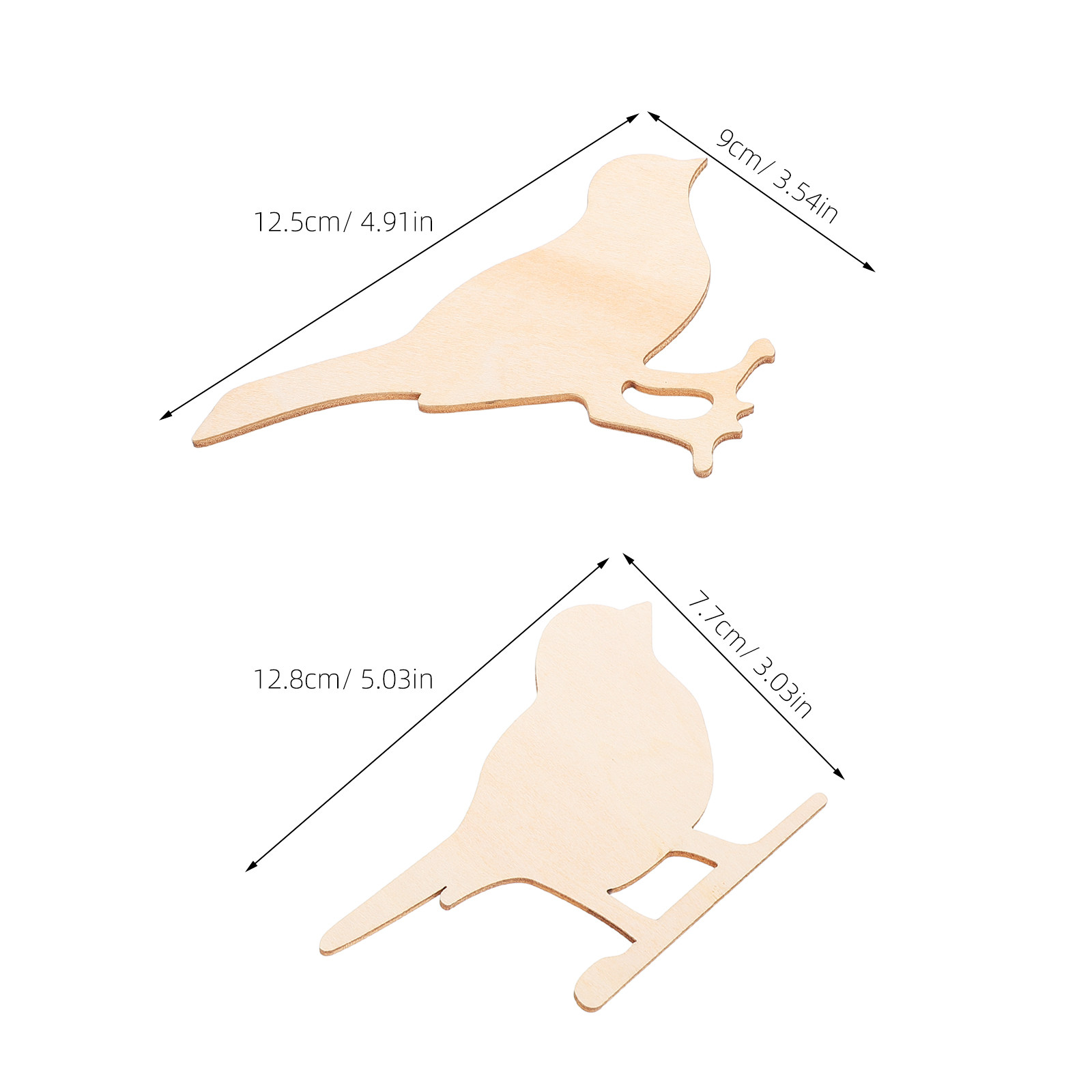 2Pcs Wood Bird Wall Hanging Sc - đánh giá và giá Interior Design Scandinavian