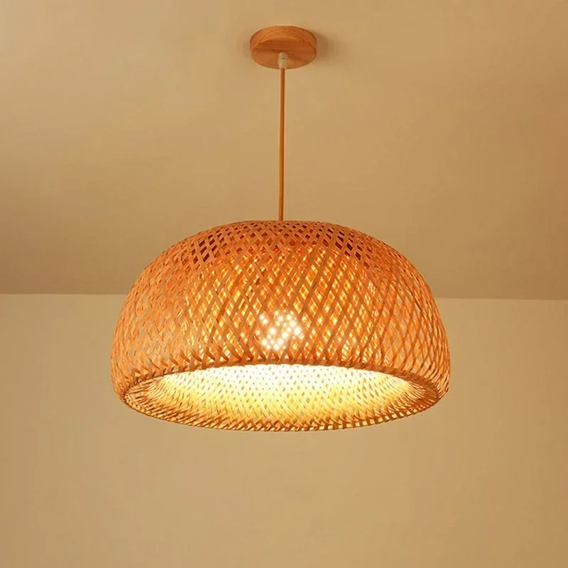 Bamboo Lantern 38/45cm Pendant - đánh giá và giá Wicker Pendant Shade