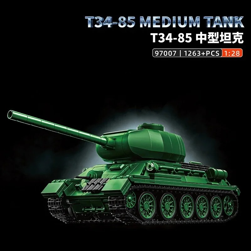 T34-85 Tank Model Kit - 1263PC - đánh giá và giá Interior Design Build