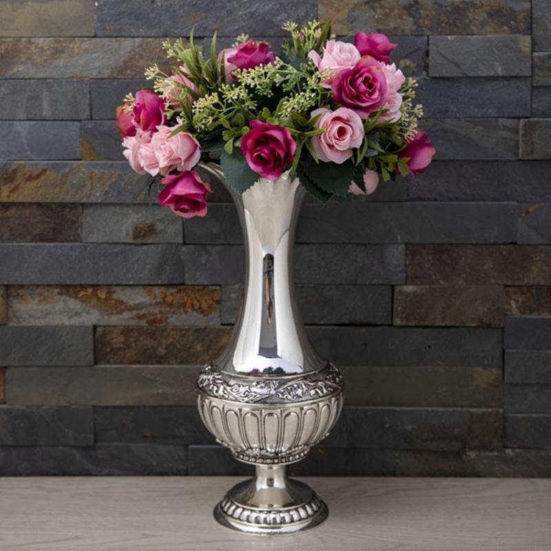 Geometric Embossed Metal Vases - đánh giá và giá Interior Design Scandinavian