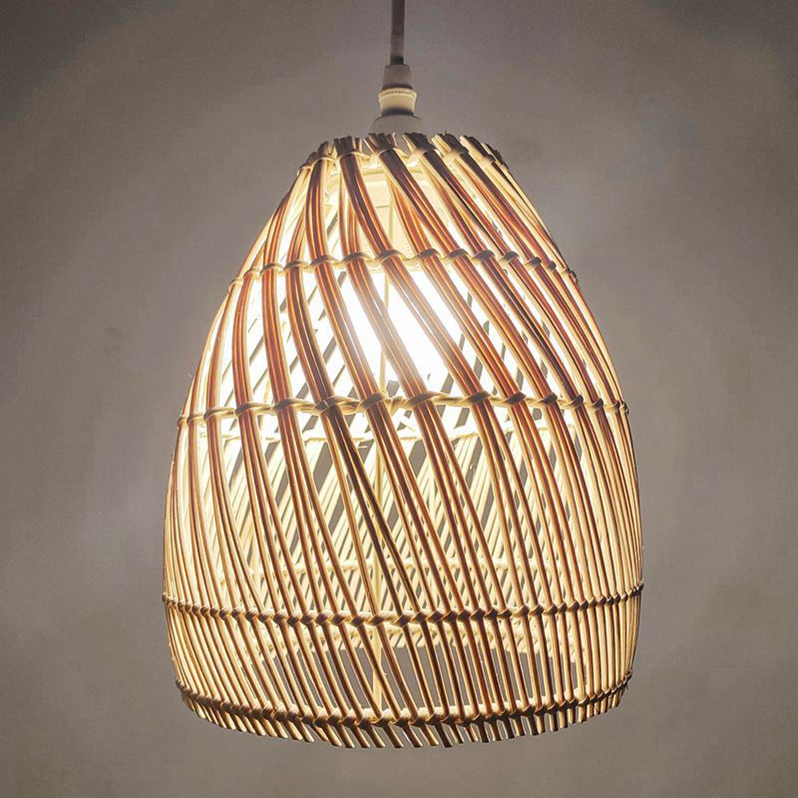 Rattan Lampshade Woven Rattan  - đánh giá và giá Wicker Pendant Shade