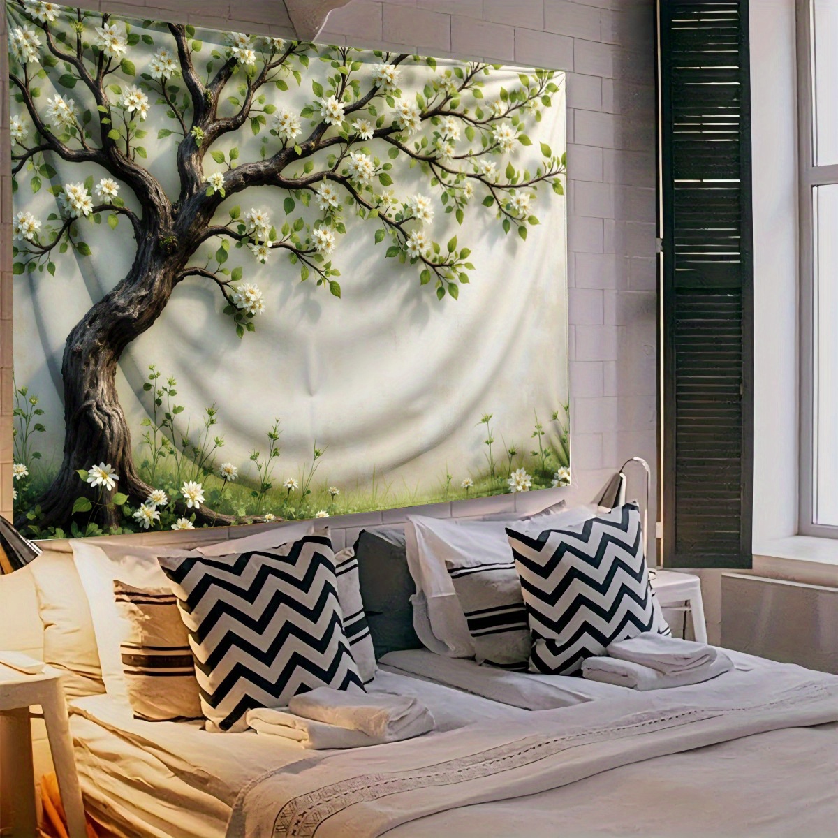 3D Blossoming Tree Wall Mural  - đánh giá và giá Interior Design Zen Style