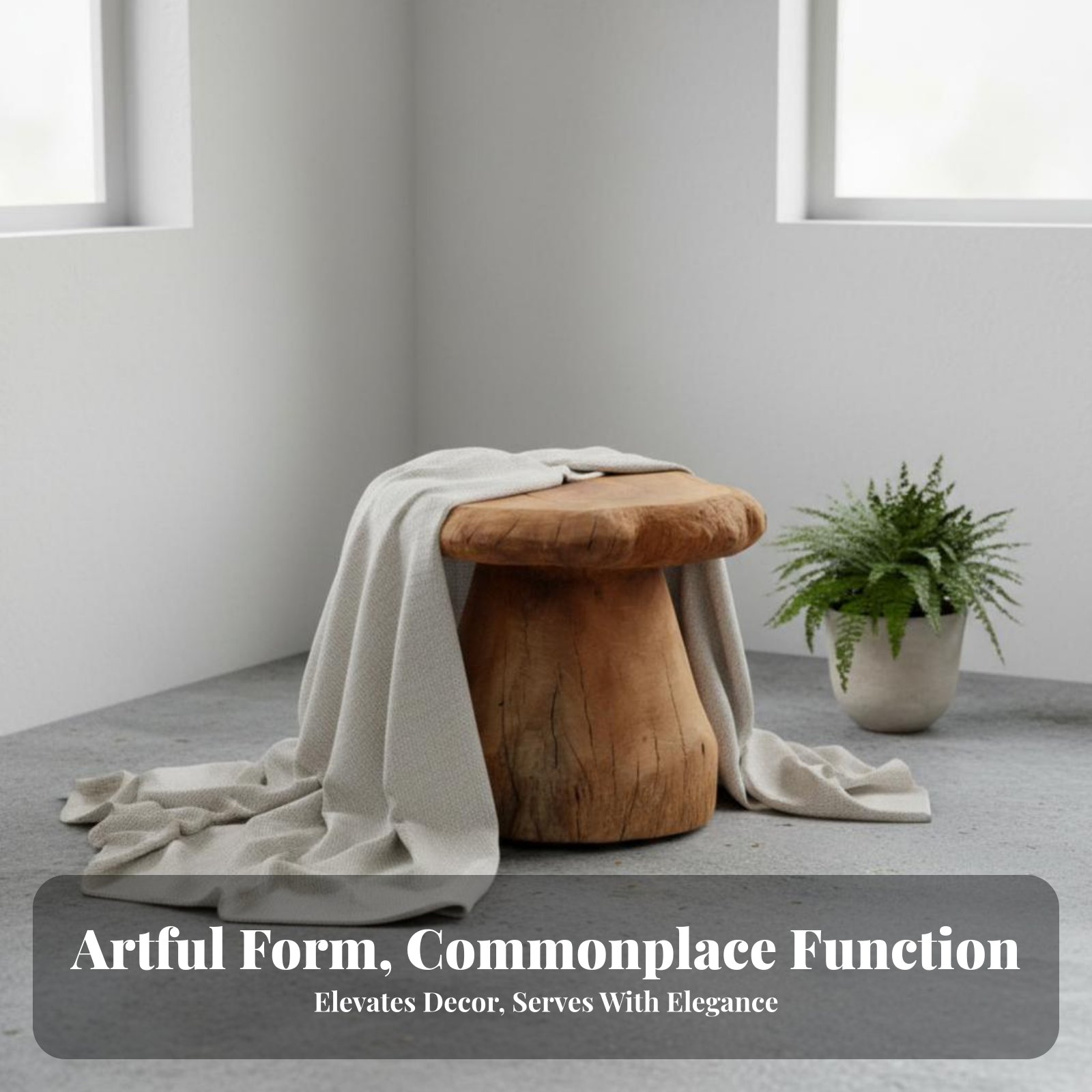 Mushroom-Shaped Stool Wabi-Sab - đánh giá và giá Interior Design Build