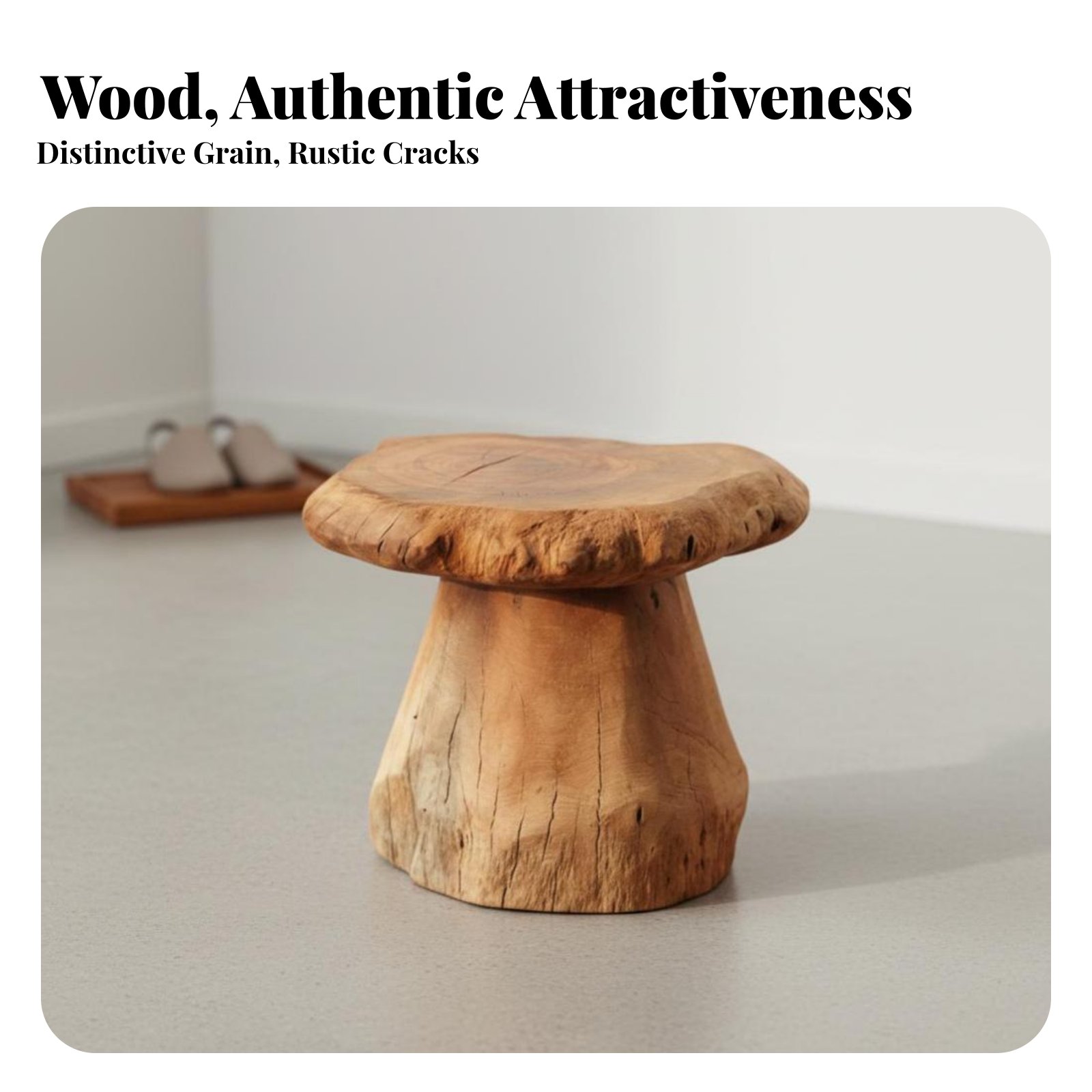 Mushroom-Shaped Stool Wabi-Sab - đánh giá và giá Interior Design Build