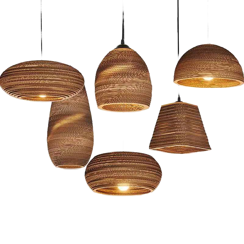 Wooden Shade Hanging Ceiling W - đánh giá và giá Wicker Pendant Shade